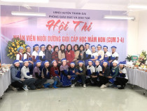 Trường mầm non Kim Thư tham gia hội thi " Nhân viên nuôi dưỡng giỏi cấp học mầm non" -  Năm học 2023 - 2024