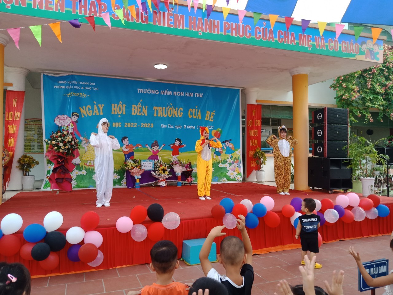 Trường mầm non Kim Thư tưng bừng trong " Ngày hội đến trường của bé" Năm học 2022-2023